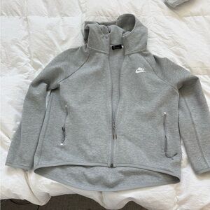 Nike Heather Gray Full-Zip Sweatshirt